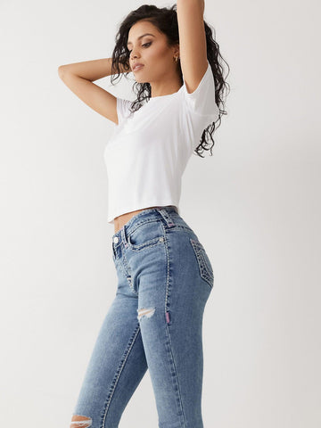 Jennie Super T True Religion Curvy Skinny Jeans 205230 - tiendadicons.com