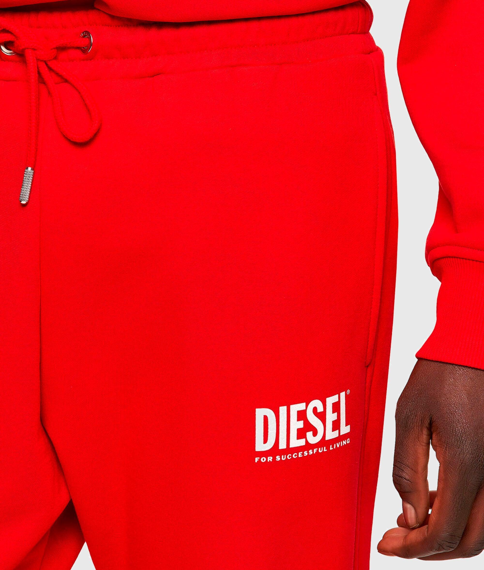 Jogger Diesel P-Tary Logo - Rojo - tiendadicons.com