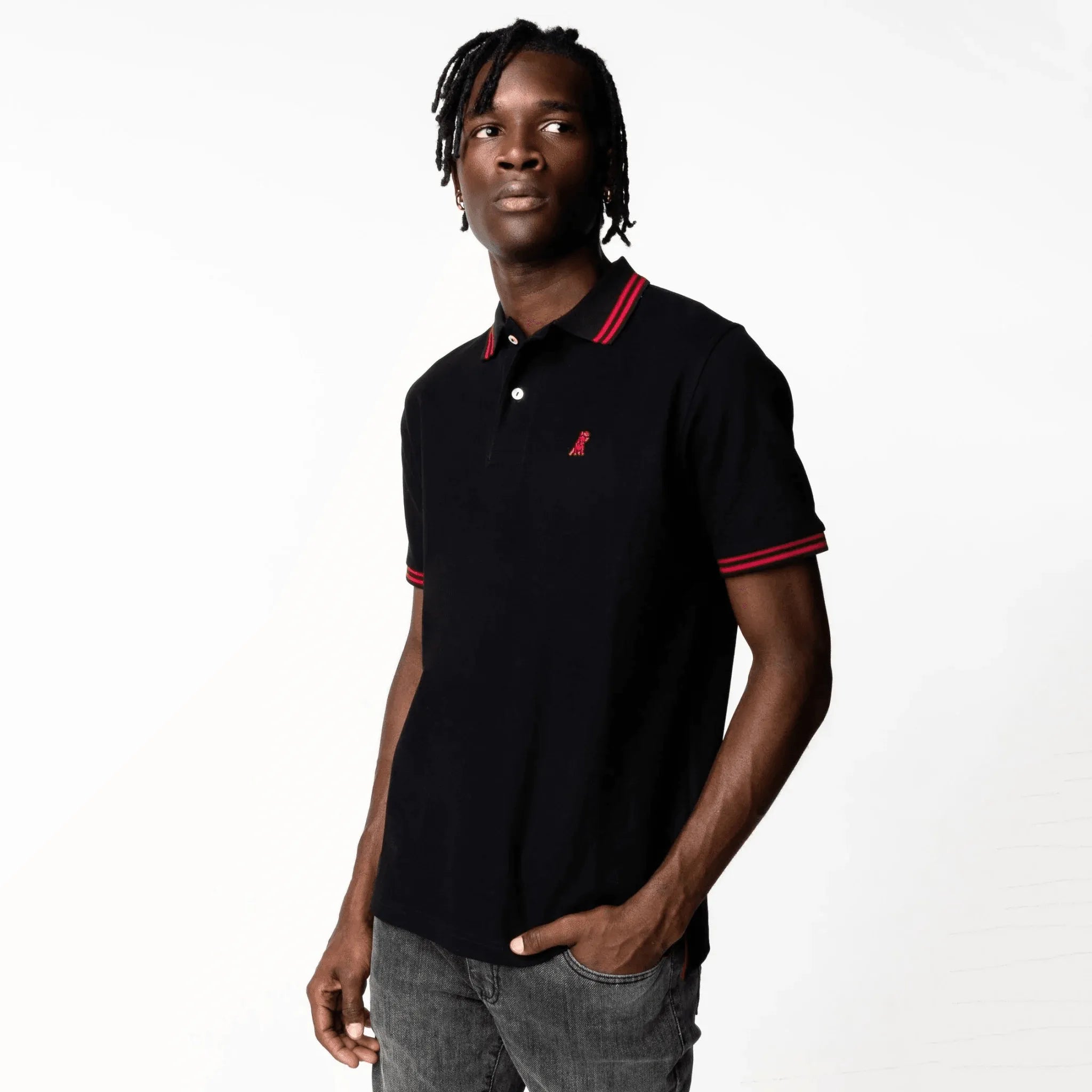 Polo James Bark Stripe Collar Regular fit