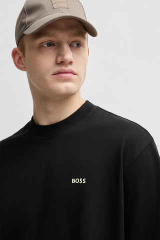 T-Shirt BOSS Nowhere Relaxed Fit de algodón