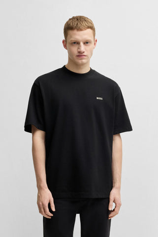 T-Shirt BOSS Nowhere Relaxed Fit de algodón