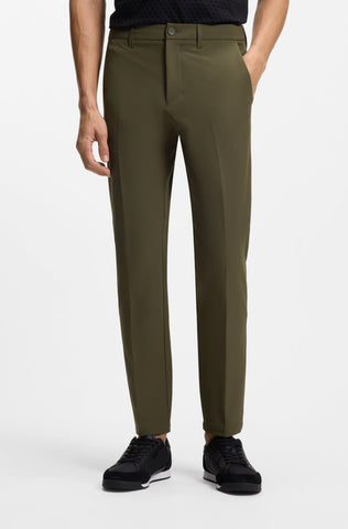 Pantalón BOSS T_Commuter-Slim Slim Fit 4-Way Stretch – Verde Oliva