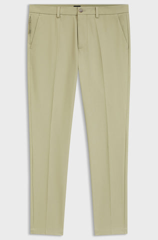 Pantalón BOSS P-Kaiton1-Zip Slim Fit Stretch – Beige Oscuro