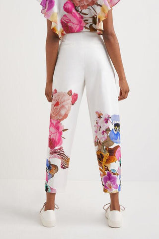 Pantalon Desigual X M. Christian Lacroix Floral - tiendadicons.com