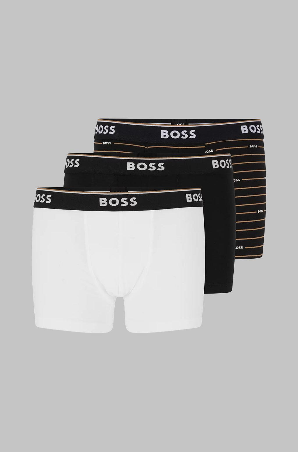 Paquete de tres Boxer Trunks Boss Signature - tiendadicons.com