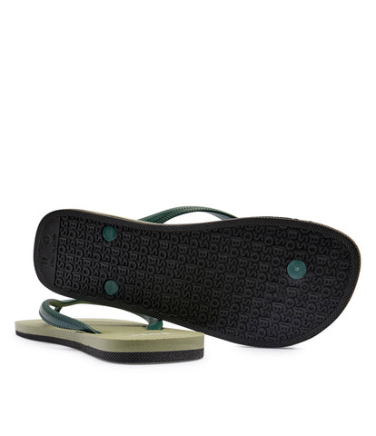 Chancletas BOSS con tira de marca