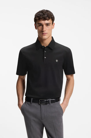 Polo BOSS C-Parris 01 Regular Fit de Algodón – Negro