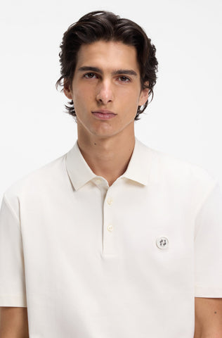 Polo BOSS C-Parris 01 Regular Fit de Algodón – Blanco