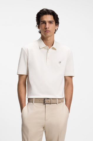 Polo BOSS C-Parris 01 Regular Fit de Algodón – Blanco
