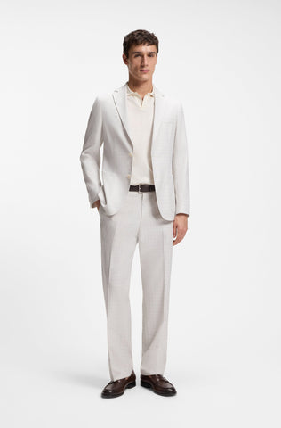 Polo BOSS C-Ponti 118 de Algodón Jacquard – Blanco