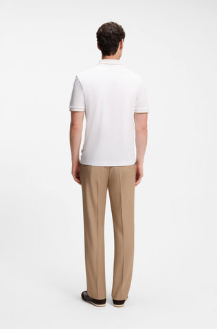 Polo BOSS H-Phillipson 195 Slim Fit de Algodón Mercerizado – Blanco