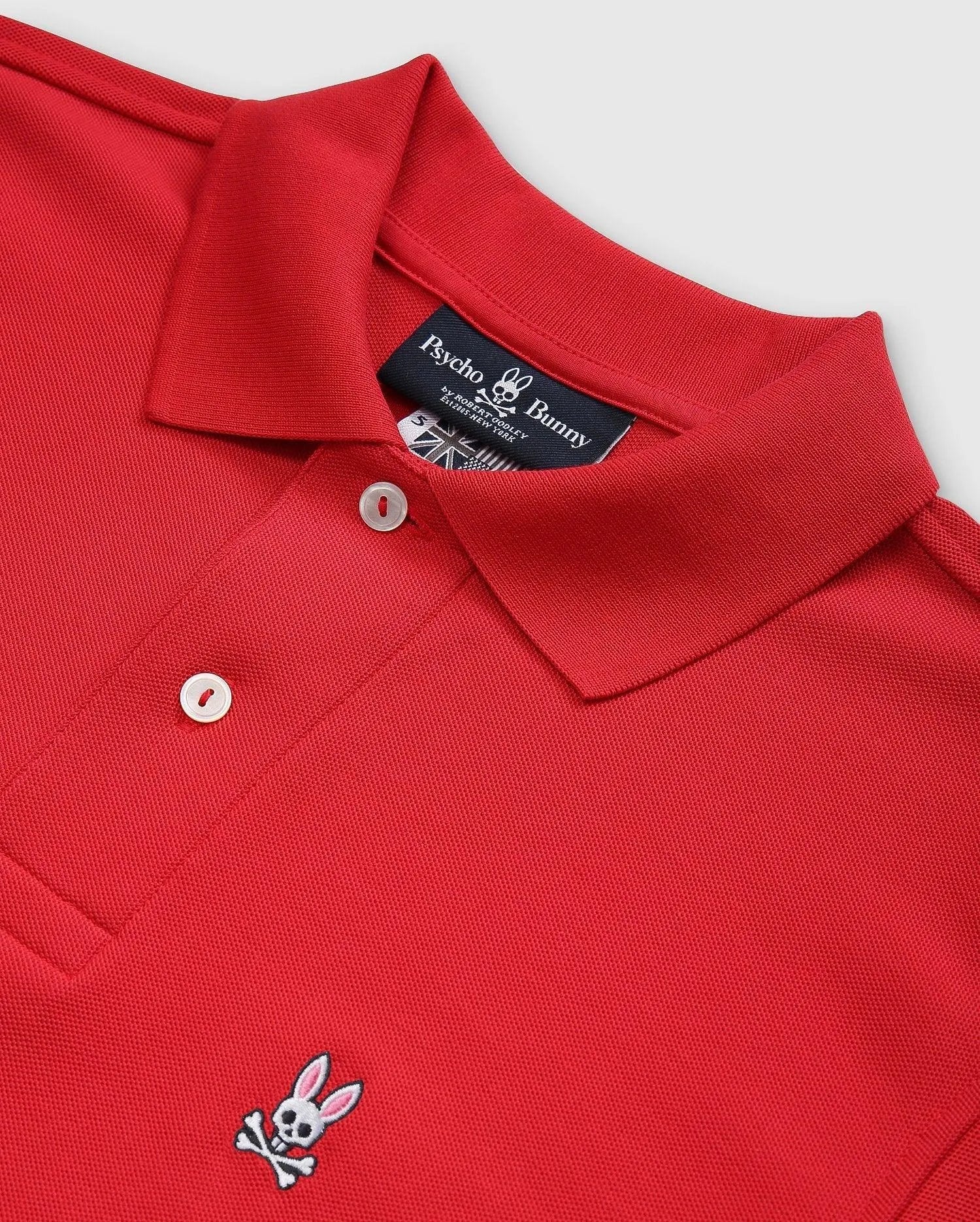 Polo Psycho Bunny Clásico - Rojo - tiendadicons.com