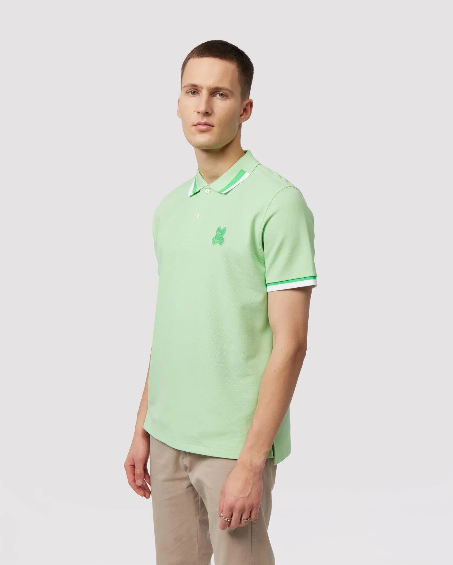 Polo Psycho Bunny Pisano Pique Fashion - Verde - tiendadicons.com
