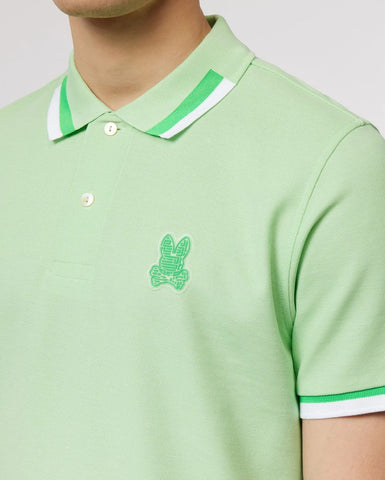 Polo Psycho Bunny Pisano Pique Fashion - Verde - tiendadicons.com