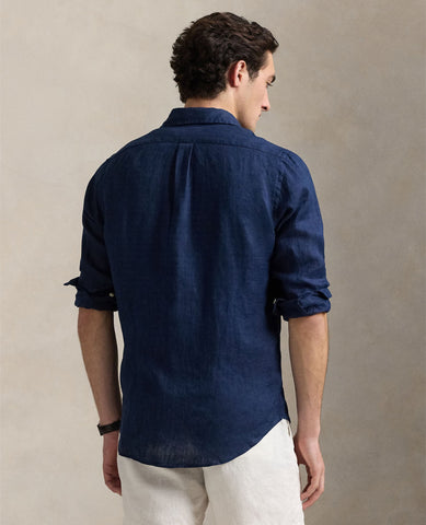 Camisa En Lino POLO Ralph Lauren Manga Larga Custom Fit