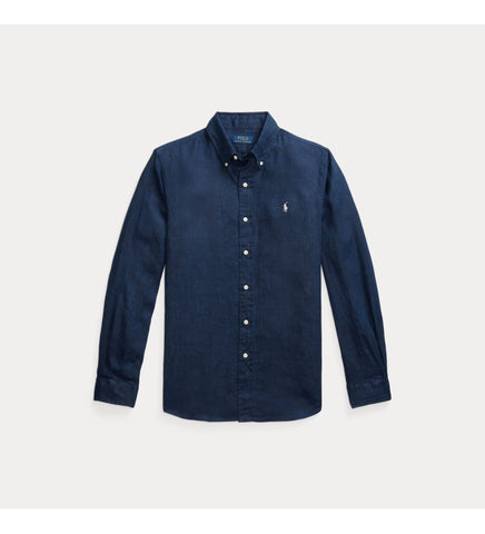 Camisa En Lino POLO Ralph Lauren Manga Larga Custom Fit