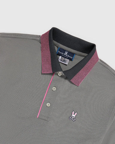 Polo Psycho Bunny Iris Sport - Gris - tiendadicons.com