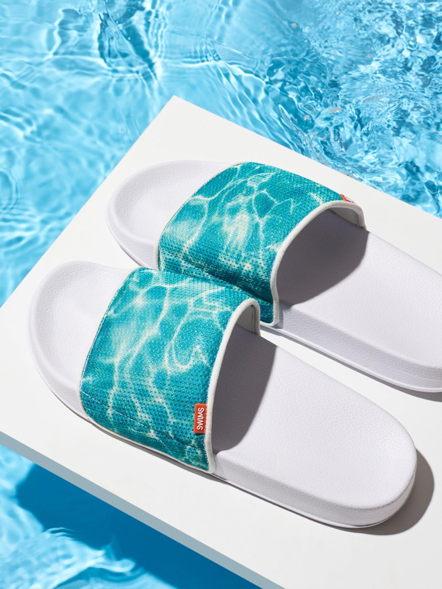 Pool Slides Swims - Blanco - tiendadicons.com