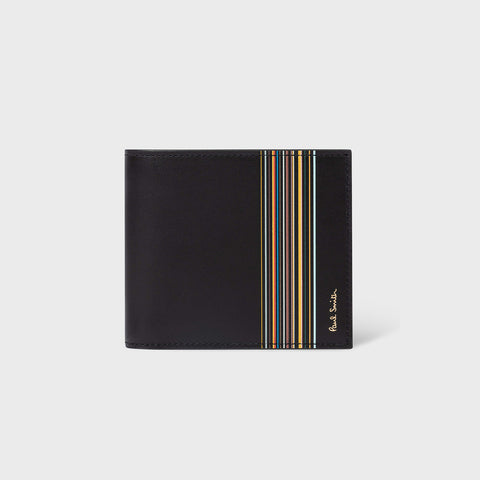 Billetera Paul Smith Signature Stripe Block en Leather