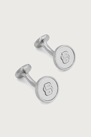 Set de Pulsera y Gemelos BOSS B-Beyond de Piel – Marrón / Plateado