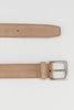 Correa BOSS de suede con hebilla de bronce con logotipo grabado