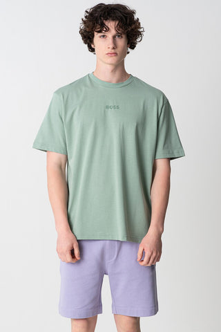 Suéter BOSS Oversize Fit de jersey de algodón con logotipo tonal