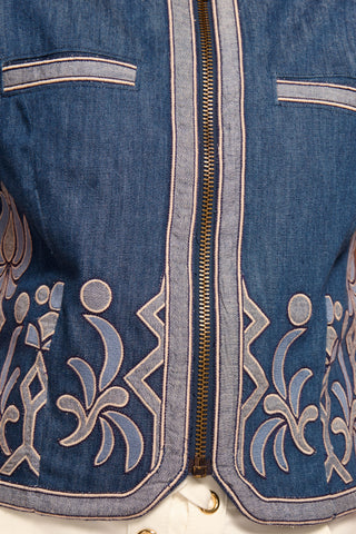 Chaqueta Ramy Brook Nicko Denim Bordada