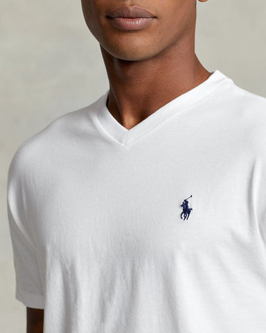 T-Shirt Cuello V Polo Ralph Lauren Custom Slim Fit Pony Bordado