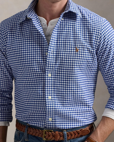 Camisa POLO Ralph Lauren Manga Larga Oxford Custom Fit