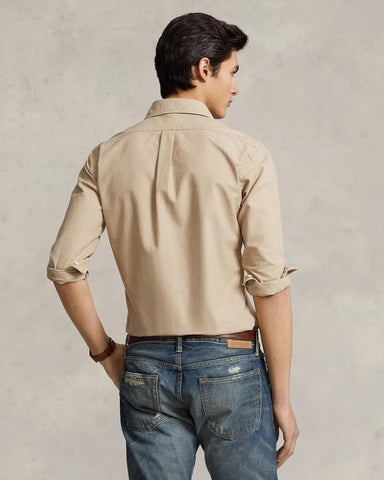 Camisa POLO Ralph Lauren Manga Larga Oxford Garment Dye Custom Fit