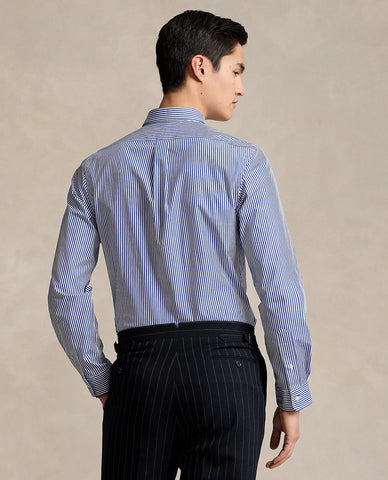 Camisa POLO Ralph Lauren Manga Larga Con Stretch Poplin De Rayas Custom Fit