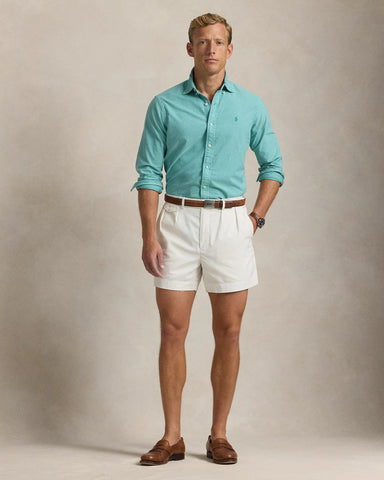 Camisa POLO Ralph Lauren Manga Larga Oxford Mineral Dye Custom Fit