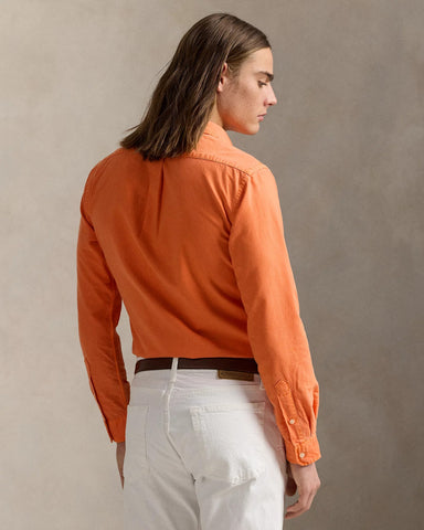 Camisa POLO Ralph Lauren Manga Larga Oxford Mineral Dye Custom Fit