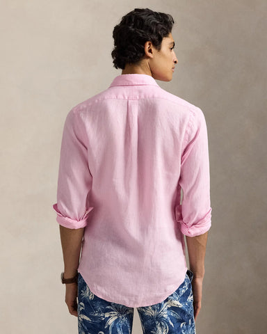 Camisa POLO Ralph Lauren Manga Larga En Lino Custom Fit