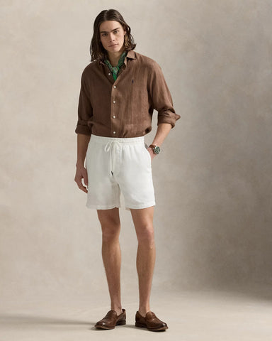 Camisa En Lino POLO Ralph Lauren Manga Larga Custom Fit