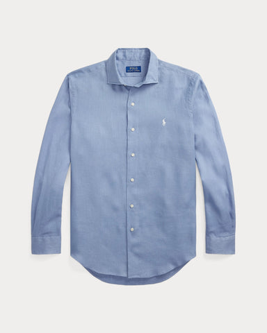 Camisa En Lino POLO Ralph Lauren Manga Larga Custom Fit
