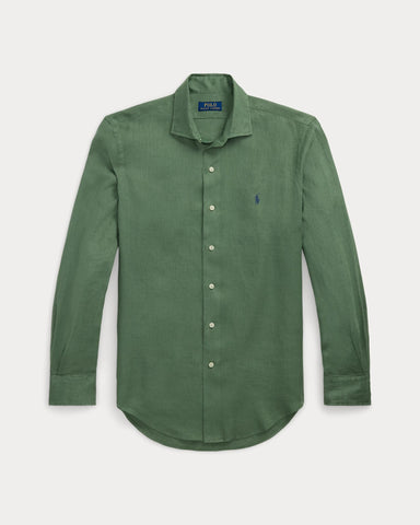 Camisa En Lino POLO Ralph Lauren Manga Larga Custom FiT