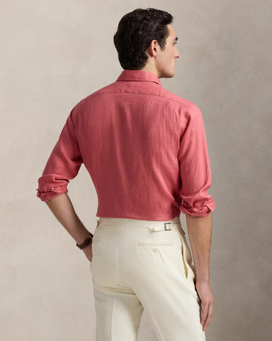 Camisa En Lino POLO Ralph Lauren Manga Larga Custom Fit