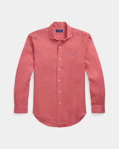 Camisa En Lino POLO Ralph Lauren Manga Larga Custom Fit