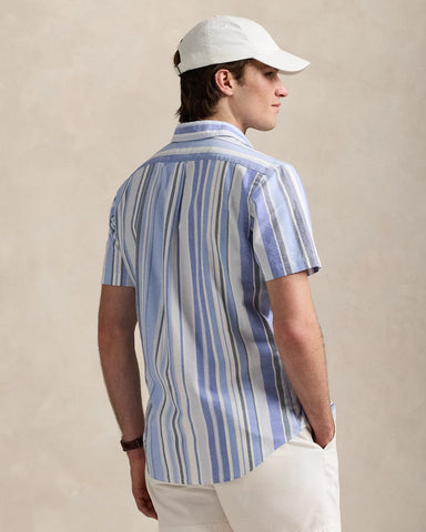 Camisa POLO Ralph Lauren Mangas Cortas De Rayas Oxford Custom Fit