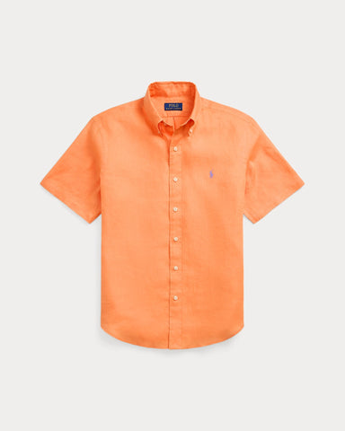 Camisa POLO Ralph Lauren Lino Mangas Cortas Custom Fit