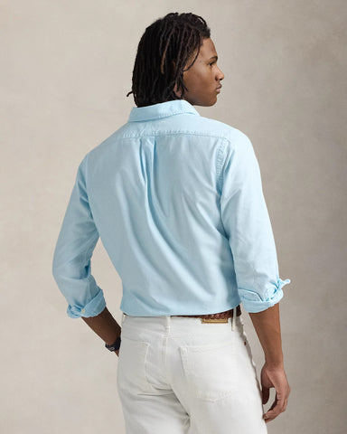 Camisa POLO Ralph Lauren Manga Larga Oxford Mineral Dye Custom Fit