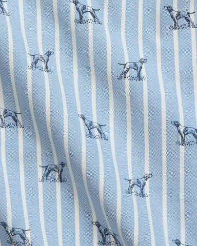 Camisa Oxford en Rayas POLO Ralph Lauren Dog Print Custom Fit