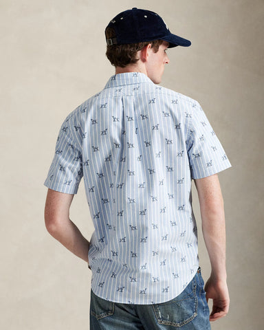 Camisa Oxford en Rayas POLO Ralph Lauren Dog Print Custom Fit
