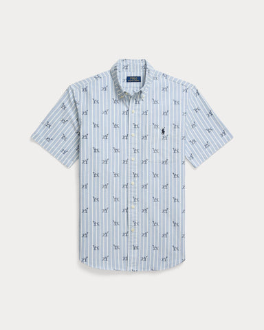 Camisa Oxford en Rayas POLO Ralph Lauren Dog Print Custom Fit