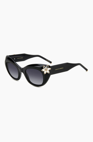 Gafa De Sol Carolina Herrera Diva Cat-Eye Con Detalles De Flor En Cristal Para Mujer