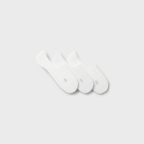 Pack de 3 Plantillas BOSS de Algodón con Logo - Blanco