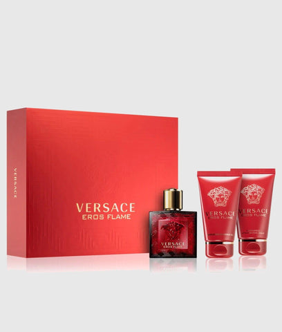 Set de perfume Versace Eros Flame (Perfume, Gel & Crema) - tiendadicons.com