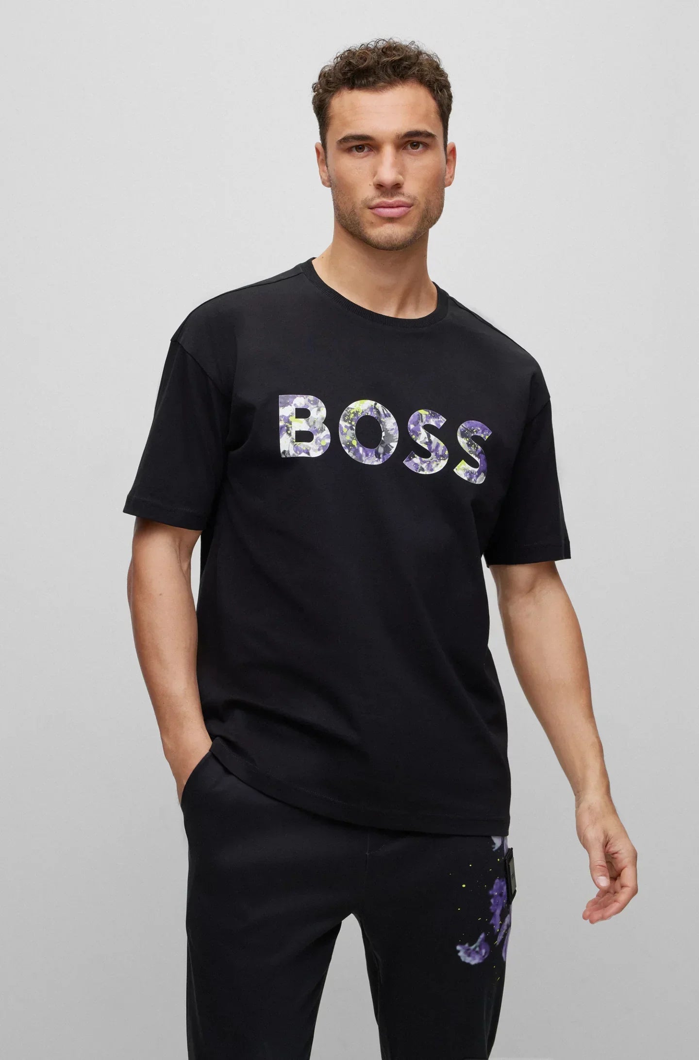 Suéter Boss Floral Print Relaxed Fit - tiendadicons.com