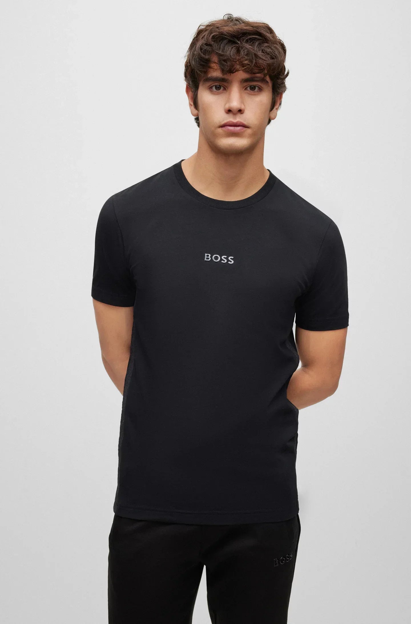 Suéter Boss Logo Tape Regular Fit - tiendadicons.com